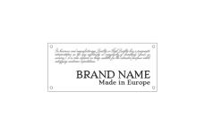 Faux leather labels Model EP-M110