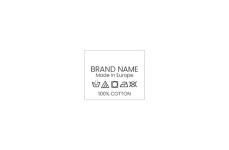Laundry care textile labels Model TC-M185
