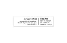 Laundry care textile labels Model TC-M402