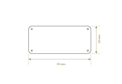 Genuine leather label Model EP-M1