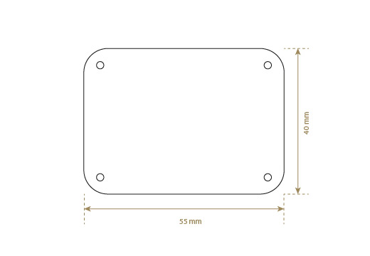 Faux leather label Model EP-M123