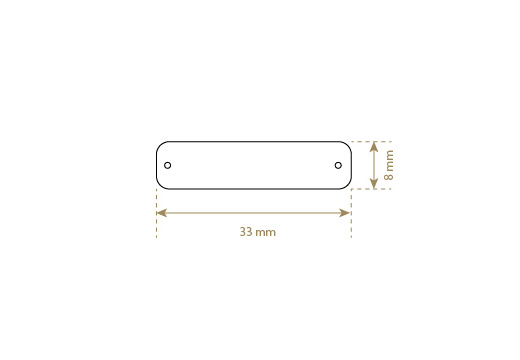 Artificial leather label Model EP-M126