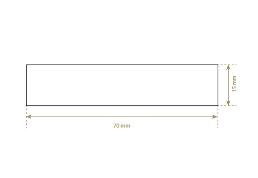 Faux leather label Model EP-M146
