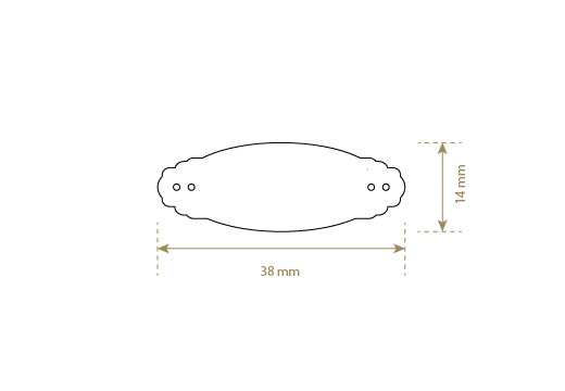Genuine leather label Model EP-M2