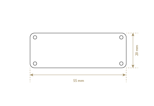 Genuine leather label Model EP-M43
