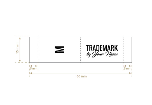 Clothing size label Usual Style Model TL-M17
