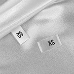 Size label for clothes Model TC-M174