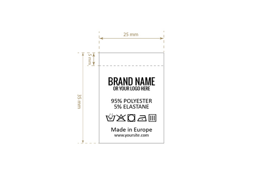 Laundry care label Model TC-M181