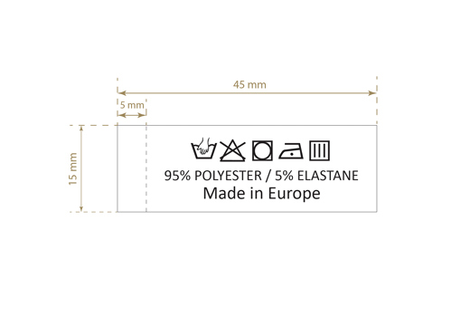 Laundry care label Model TC-M407