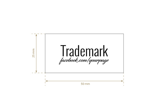 Printed fabric label Model TL-M44