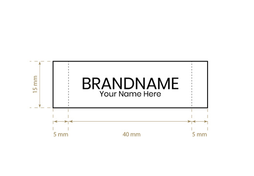 Woven name label Model WL-M10