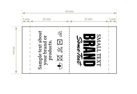 Woven label Ethic Style Model WL-M55